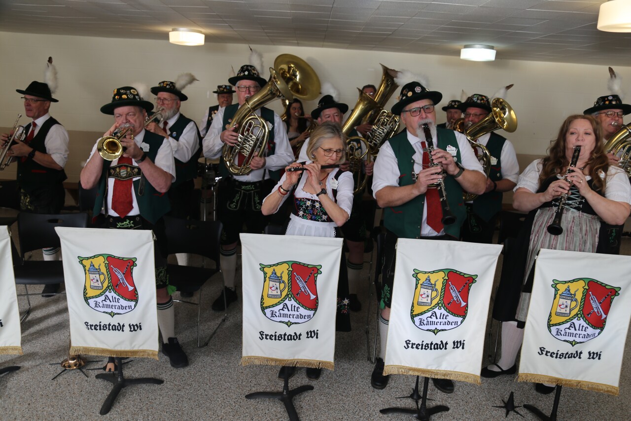 Mequon-based brass band Freistadt Alte Kameraden gets ready for